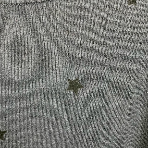 Sigrid Olsen Merino wool sweater lightweight star pattern navy - Picture 4 of 11
